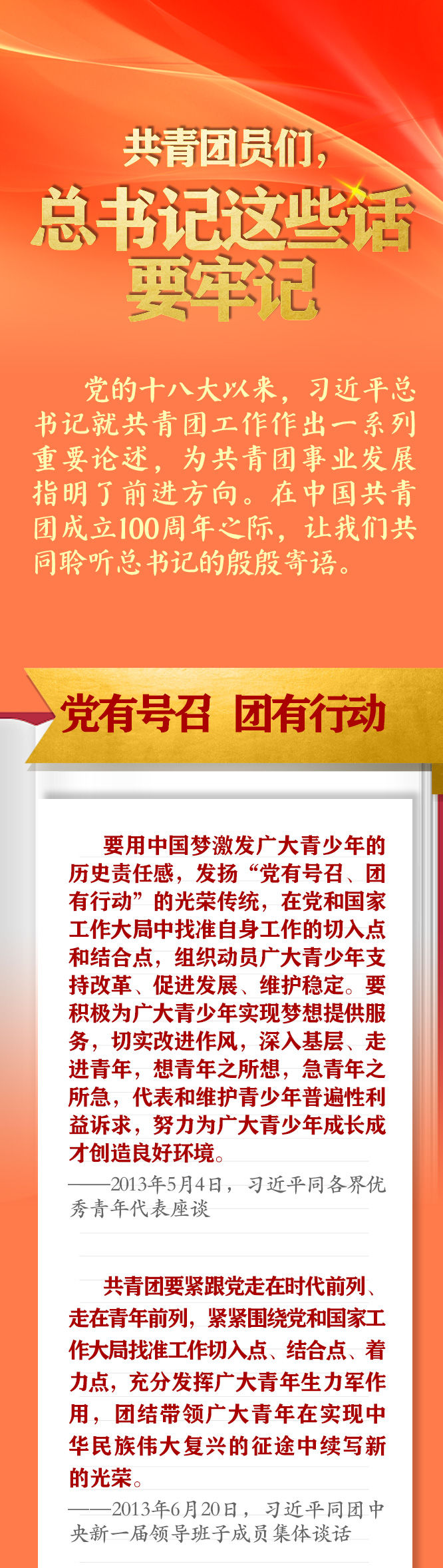 手繪長卷 | 共青團(tuán)員們，總書記這些話要牢記