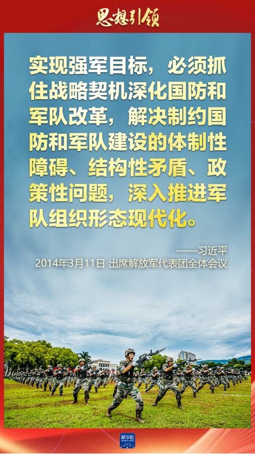 思想引領｜兩會上，習主席這樣談強軍之路