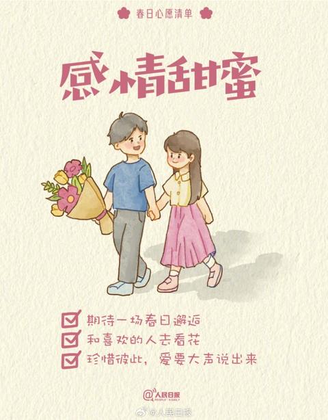 收藏打卡！領(lǐng)取你的手賬風春日心愿清單