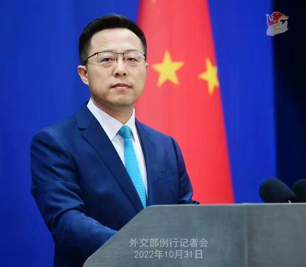 外交部發(fā)言人趙立堅。 薛偉 攝