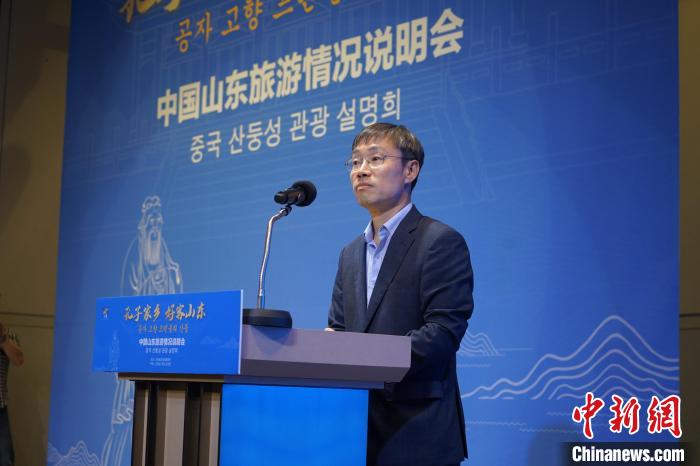 首爾市政府觀光體育局局長(zhǎng)金英渙致辭?！⑿?攝