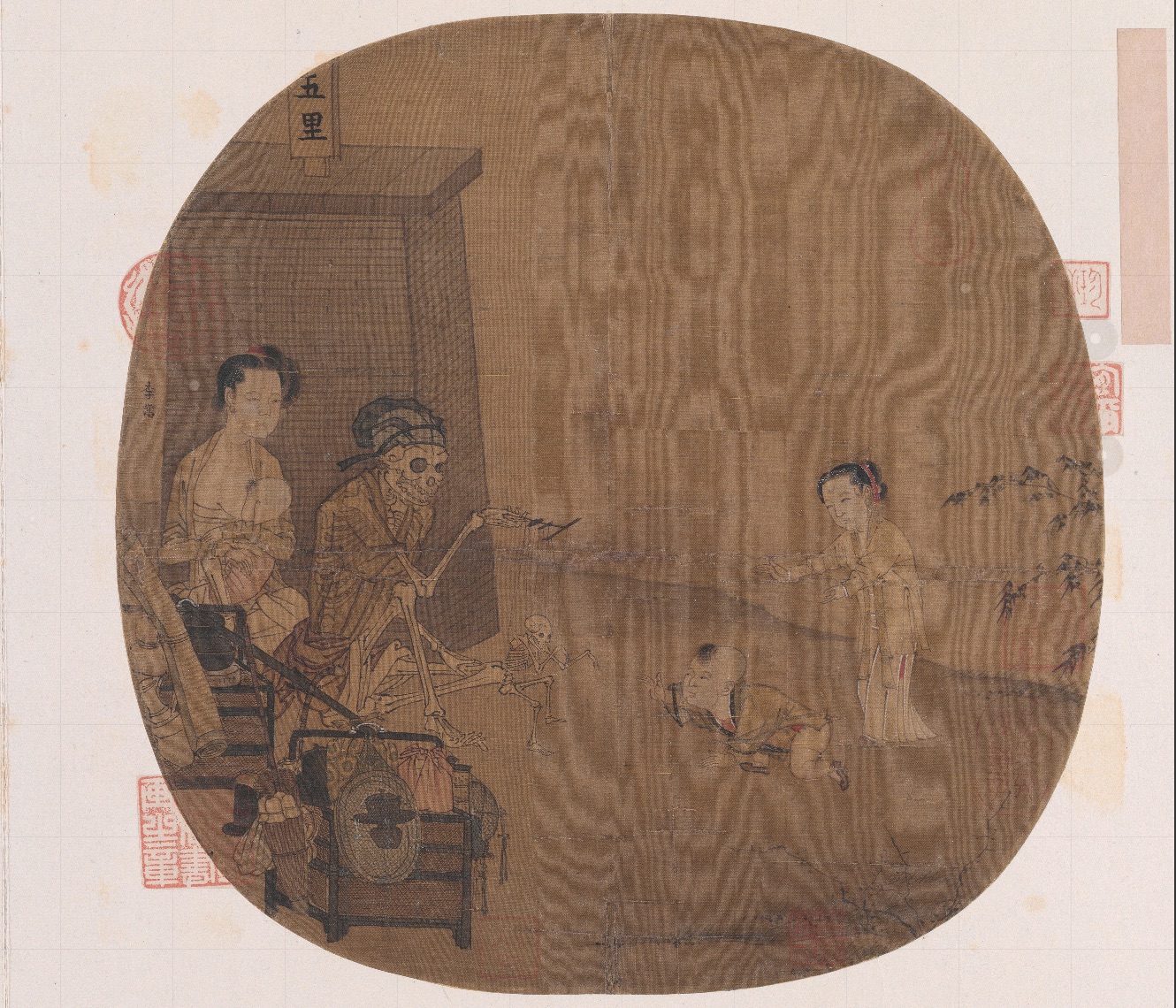 南宋名畫《骷髏幻戲圖》。圖片來源：故宮博物院官方網(wǎng)站