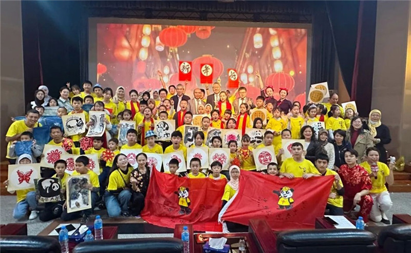 圖為2023“中華文化大樂(lè)園—埃及開(kāi)羅營(yíng)”閉幕式活動(dòng)現(xiàn)場(chǎng)。主辦方供圖