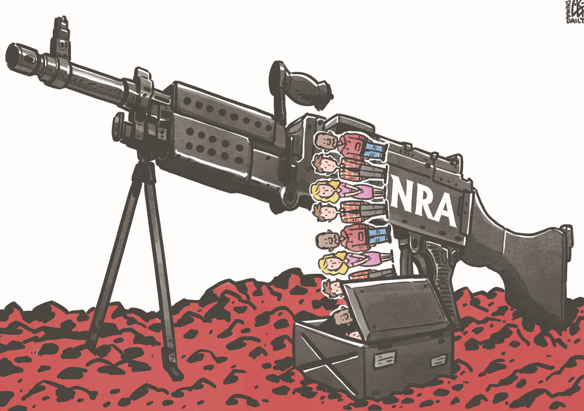 NRA成為推行槍支管控背后最大的阻力。（來源：中國日報 作者：蔡艨）