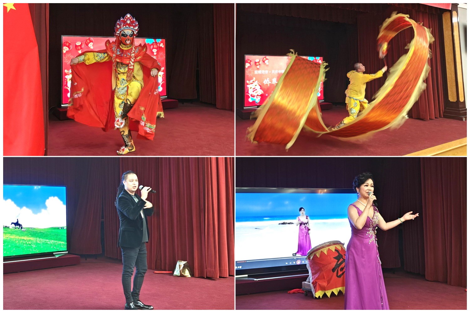 當(dāng)?shù)貎S界知名演員獻(xiàn)上精彩演出。主辦方供圖