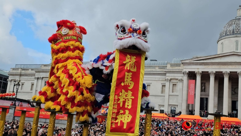 倫敦新春慶典現(xiàn)場(chǎng)。人民網(wǎng) 郭錦標(biāo)、楊浩鵬攝