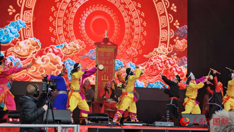 倫敦新春慶典現(xiàn)場(chǎng)。人民網(wǎng) 郭錦標(biāo)、楊浩鵬攝