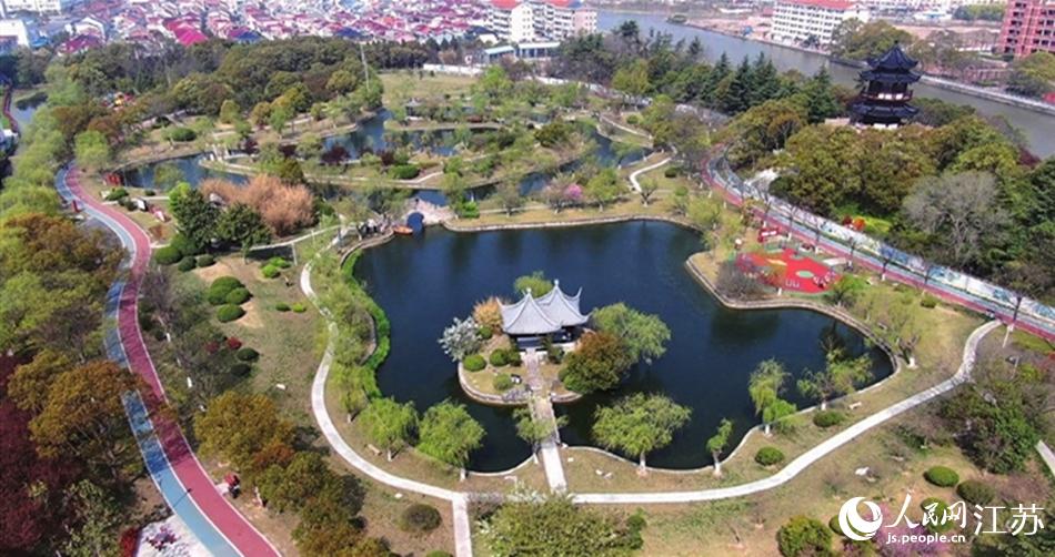 如東縣人民公園。如東縣委宣傳部供圖