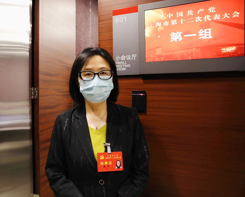 黨代表翟華。人民網(wǎng) 王文娟攝