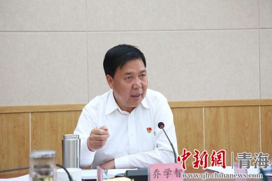圖為黃南州州長喬學智講話。黃宣攝