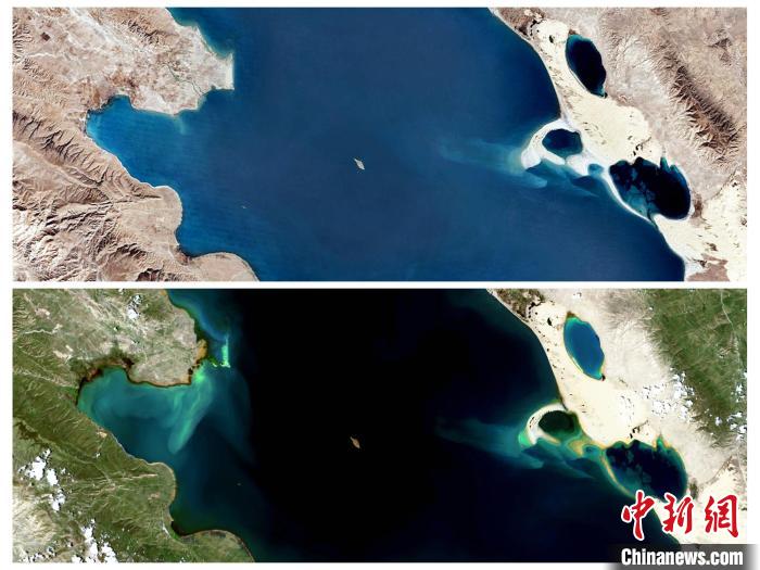 衛(wèi)星鳥瞰“生態(tài)大省”青海：沙化治理明顯，青海湖如藍(lán)寶石