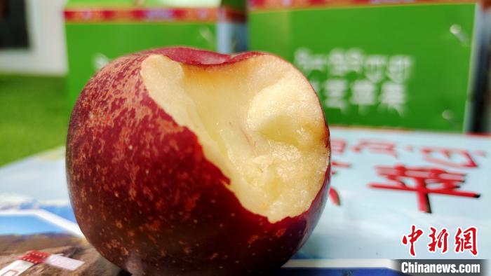 圖為通麥村特色甜心蘋(píng)果。　貢桑拉姆 攝
