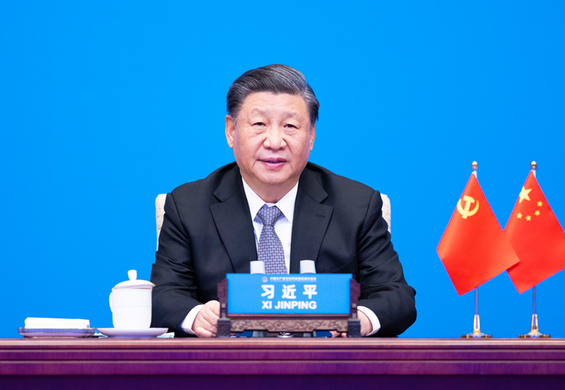 2023年3月15日，習(xí)近平主席在北京出席中國共產(chǎn)黨與世界政黨高層對(duì)話會(huì)，并發(fā)表題為《攜手同行現(xiàn)代化之路》的主旨講話。