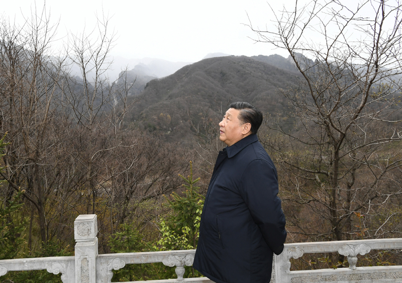 2020年4月20日，習近平總書記在位于陜西柞水的秦嶺牛背梁國家級自然保護區(qū)考察秦嶺生態(tài)保護情況。
