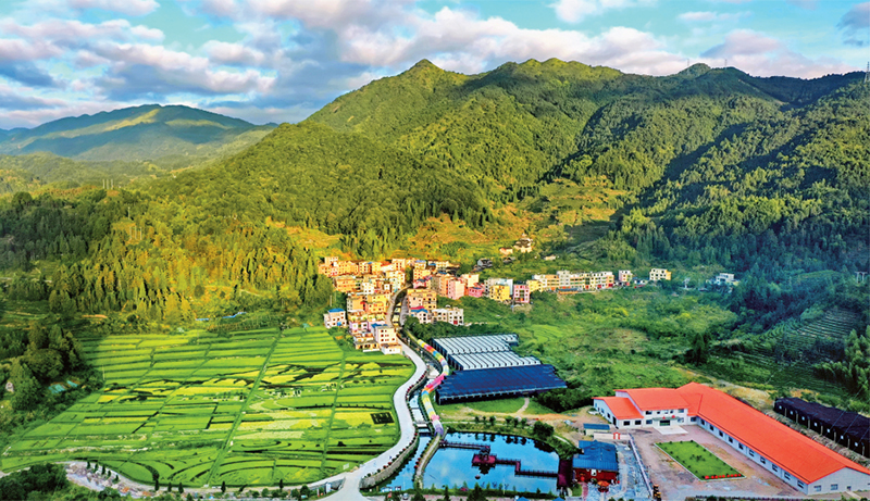林茂田豐、天藍水清的“七彩”后洋村。 寧德市委宣傳部供圖 （2023年第24期《求是》雜志刊發(fā)）