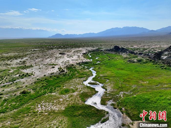 圖為航拍都蘭湖國(guó)家濕地公園綠意盎然?！∑钤鲚?攝