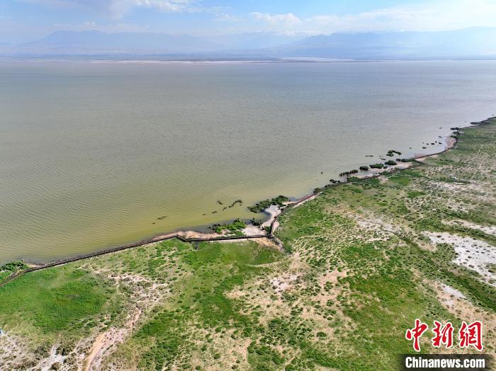 圖為航拍都蘭湖國(guó)家濕地公園?！∑钤鲚?攝
