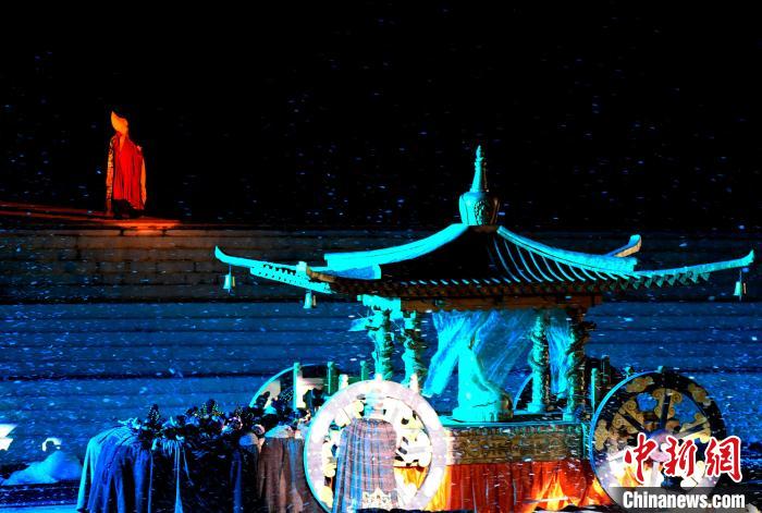 3月17日，西藏拉薩，《文成公主》大型史詩(shī)劇演出現(xiàn)場(chǎng)?！±盍?攝