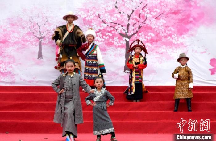 3月28日，西藏林芝第二十屆桃花旅游文化節(jié)開幕式上的文藝表演。　李林 攝