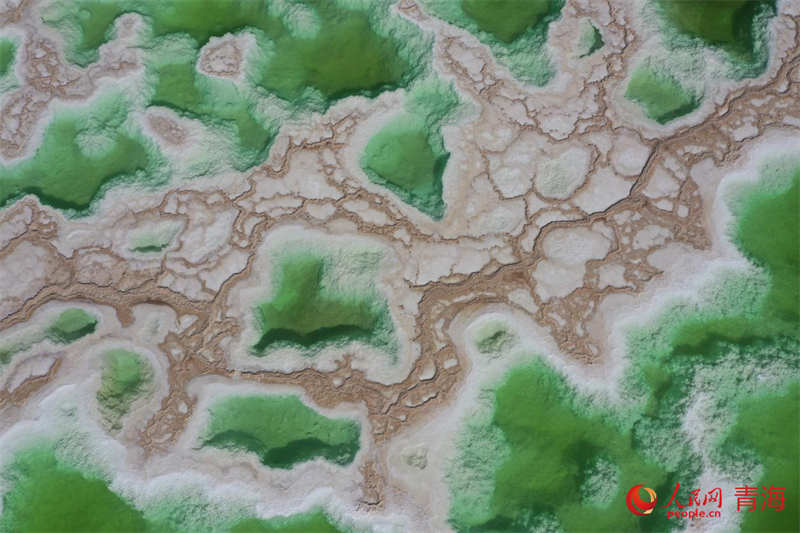 “鹽灘碧水”翡翠湖。人民網(wǎng) 況玉攝